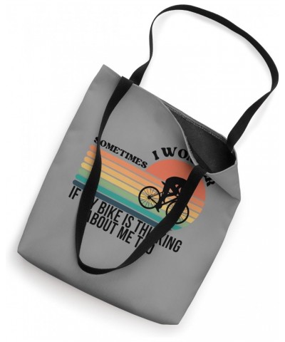 Funny Cycling Art For Men Women Kids Bike Rider Track Racing Tote Bag $14.03 Totes