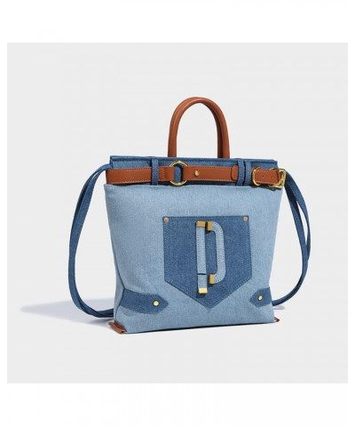 Denim Shoulder Bag for Women Canvas Hobo Tote Bag Casual Bag Retro Crossbody Bag Large Capacity Storage $26.49 Totes