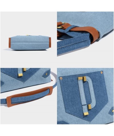 Denim Shoulder Bag for Women Canvas Hobo Tote Bag Casual Bag Retro Crossbody Bag Large Capacity Storage $26.49 Totes