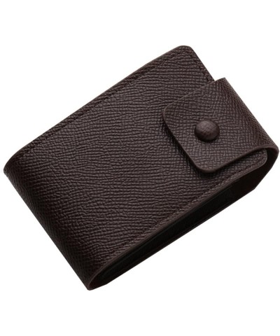 Fashion ID Short Wallet Solid Color Women Men Hasp Purse 11 Card Slots Multiple Card Slots Phone (Black, One Size) A One Size...