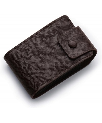 Fashion ID Short Wallet Solid Color Women Men Hasp Purse 11 Card Slots Multiple Card Slots Phone (Black, One Size) A One Size...