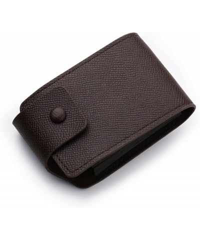 Fashion ID Short Wallet Solid Color Women Men Hasp Purse 11 Card Slots Multiple Card Slots Phone (Black, One Size) A One Size...