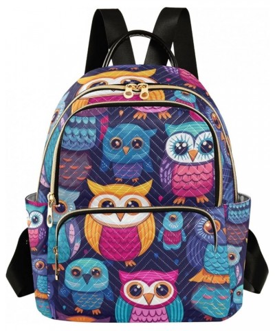 Small Backpack Purse for Women, Ethnic Cartoon Owl Travel Bag Casual Daypack Shoulder Bag Medium $19.07 Backpacks