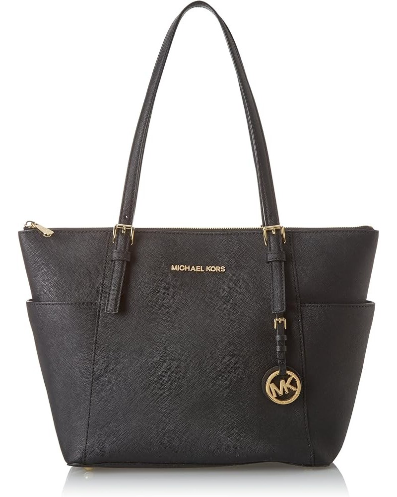 Michael Kors Women's Jet Set Item East West Top Zip Tote Black $57.19 Totes