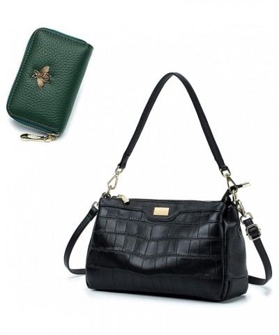 Bundle of Genuine Leather Shoulder Bag and RFID Credit Card Holder $42.63 Shoulder Bags