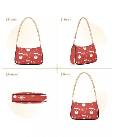 Handbags Shoulder Bag Womens Tote Satchel Bags Santa Claus Chain Bag for Women $17.69 Satchels