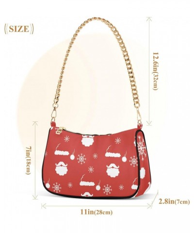 Handbags Shoulder Bag Womens Tote Satchel Bags Santa Claus Chain Bag for Women $17.69 Satchels