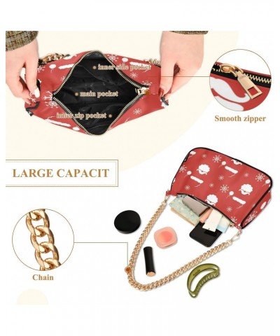 Handbags Shoulder Bag Womens Tote Satchel Bags Santa Claus Chain Bag for Women $17.69 Satchels