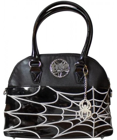 Elvira Women's Spiderweb Top Handle Handbag Macabre Mobile Silver Edition Purse $39.89 Handbags