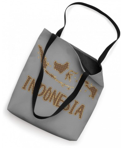 Indonesia Map filled with Traditional Indonesian Batik Tote Bag $11.25 Totes