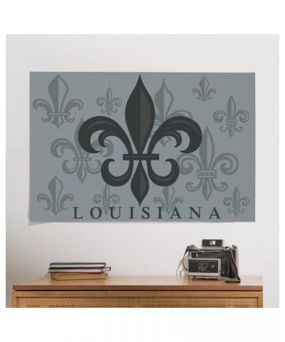 24x36 Inch Giclee Print, Louisiana, Fleur de Lis, Pattern, Gray $29.49 Totes