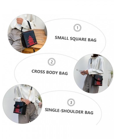 1pc all match small square bag small crossbody phone wallet wild Stylish Women Bag storage Lady Handbag Black $17.10 Crossbod...