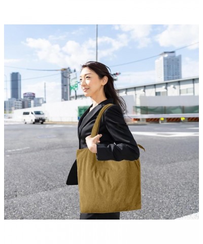 Women Tote Bags Grocery Shoulder Bag Corduroy Portable Tote Bag Large Women Casual Shoulder Bag Handbag Type 7 $10.49 Totes