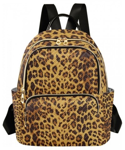 Women Backpack Leopard Wild Animal Print Anti-Theft Travel Backpack with Luggage Belt Durable Lightweight Handbag Lady Purse ...