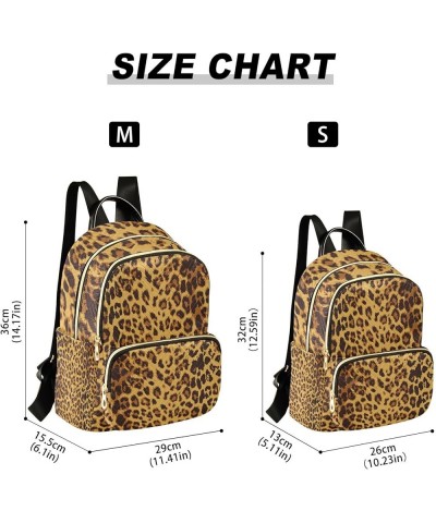 Women Backpack Leopard Wild Animal Print Anti-Theft Travel Backpack with Luggage Belt Durable Lightweight Handbag Lady Purse ...