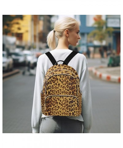 Women Backpack Leopard Wild Animal Print Anti-Theft Travel Backpack with Luggage Belt Durable Lightweight Handbag Lady Purse ...