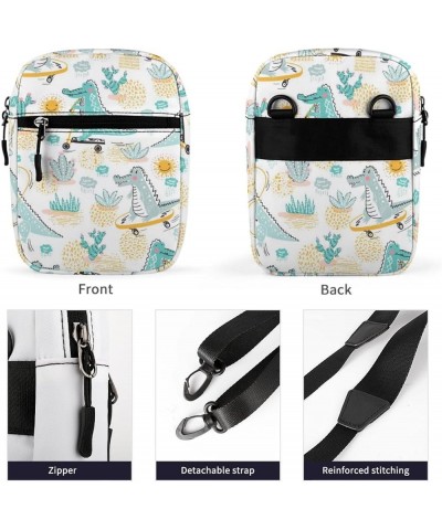 Large Canvas Messenger Bag Casual Shoulder Bag Travel Chest Bag Crossbody Bag Color567 $16.11 Crossbody Bags