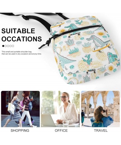 Large Canvas Messenger Bag Casual Shoulder Bag Travel Chest Bag Crossbody Bag Color567 $16.11 Crossbody Bags