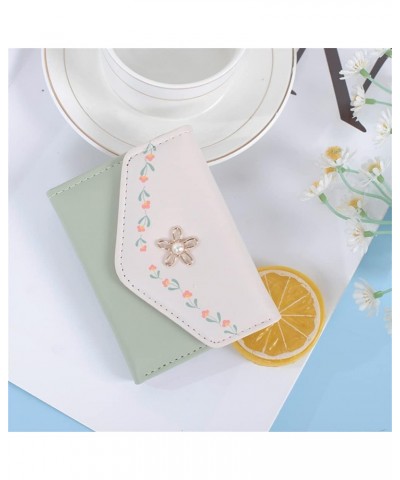 Cute Wallet, Leather Pocket Wallet Ladies Mini Purse with ID Window for Women Girls Black $8.39 Wallets