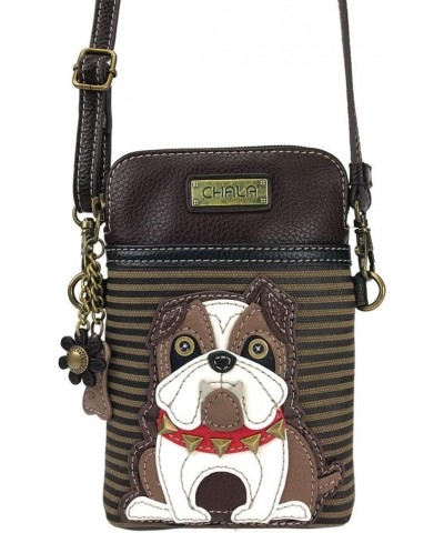 Chala Bulldog Cellphone Crossbody Handbag - Convertible Strap $26.70 Crossbody Bags