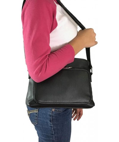 Small Multi-pocket Faux Soft Leather Cross Body Purse with Side Organizer Grey $29.57 Crossbody Bags