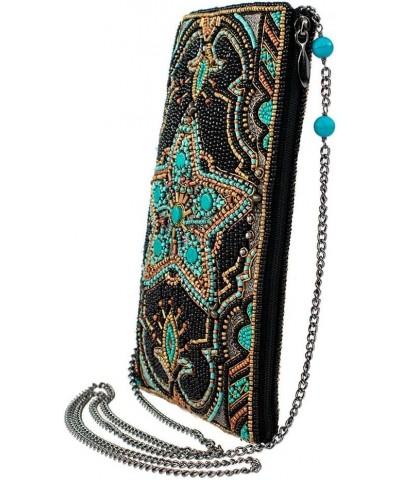 Lone Star Crossbody Clutch, Key Fob & Phone Bag Western Handbag Style, Black & Multi Color Options Lone Star Beaded Western C...