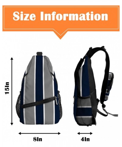 Sling Bag Crossbody Bag for Women Men Cinco de Mayo Mexico Geometric Rianbow Stripe Waterproof Hiking Backpack Lightweight Ch...