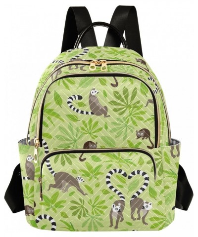 Mystery Fairy on Moon Backpack Purses for Women Quilted Travel Backpack Valentine Lemur Green Medium $17.54 Backpacks