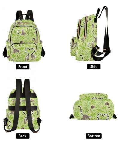 Mystery Fairy on Moon Backpack Purses for Women Quilted Travel Backpack Valentine Lemur Green Medium $17.54 Backpacks