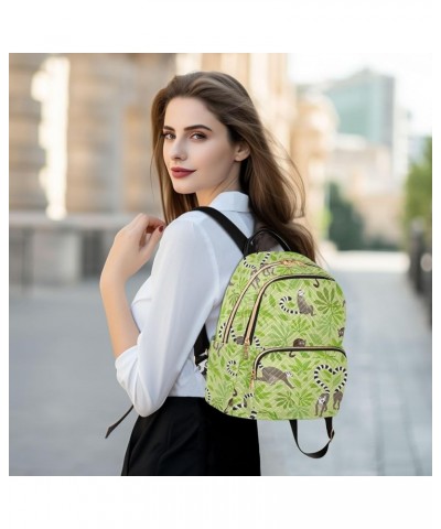 Mystery Fairy on Moon Backpack Purses for Women Quilted Travel Backpack Valentine Lemur Green Medium $17.54 Backpacks