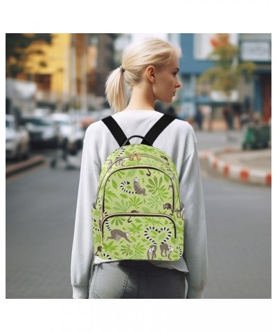 Mystery Fairy on Moon Backpack Purses for Women Quilted Travel Backpack Valentine Lemur Green Medium $17.54 Backpacks