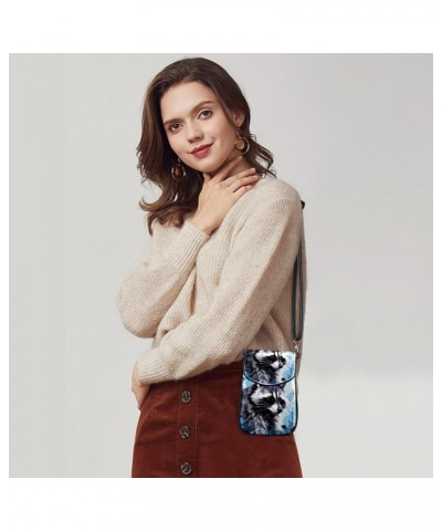 Classic PU Leather Phone Bag - Durable Cell Phone Wallet, Convenient Crossbody Purse Lovely Raccoon Pattern Multicoloured5 $1...