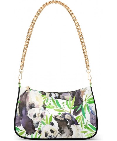 Colorful Dog Paw Print Satchel Purse Hobo Fashion Bag Women Vintage Handbags Cartoon Shoulder Purses Party Panda Bear Wild An...