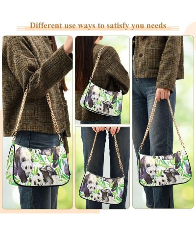 Colorful Dog Paw Print Satchel Purse Hobo Fashion Bag Women Vintage Handbags Cartoon Shoulder Purses Party Panda Bear Wild An...