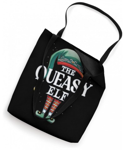 Queasy Elf Christmas Group Xmas Pajama Party Tote Bag $10.24 Totes