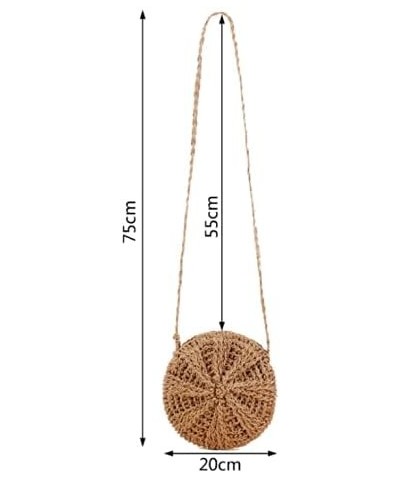 Summer Women Straw Crossbody Bag Bohemian Handbag Tassels Crochet Beach Handbag For Beach Travel Daily Bag Beige $10.43 Cross...