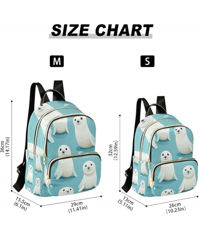 Mini Backpack Purse for Women, Sea Lion Travel Bag Casual Daypack Shoulder Bag Medium $16.00 Backpacks