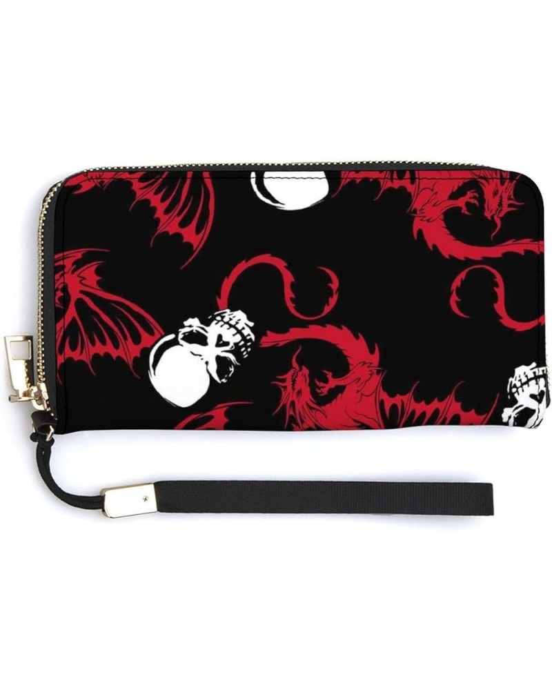 Long Clutch Wallet, Long Handbag with Wristlet Strap, PU Leather Zip Purse Multi 4 $15.29 Wristlets