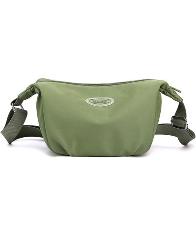 Woman Bags And Purses New Women One Shoulder Crossbody Bag Nylon Cloth Bag Women Bag Simple Solid Bag Women Leather Green $11...