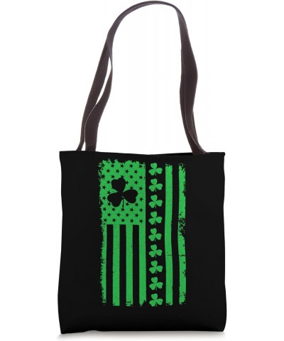 Lucky Irish American St Patricks Day US, Ireland Flag Tote Bag $15.38 Totes