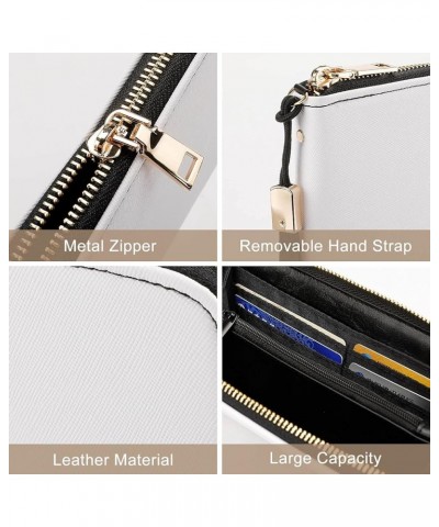 Long Clutch Wallet, Long Handbag with Wristlet Strap, PU Leather Zip Purse Multi 4 $15.29 Wristlets