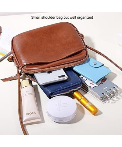 Crossbody Bag for Women Small PU Leather MINI Shoulder Purses for Girls, Fashion Phone Bag Lightweight (Black) Brown $26.42 T...