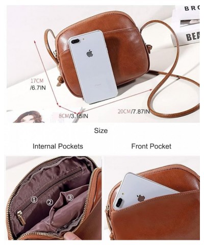 Crossbody Bag for Women Small PU Leather MINI Shoulder Purses for Girls, Fashion Phone Bag Lightweight (Black) Brown $26.42 T...