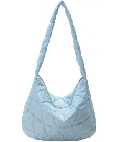 Women Quilted Tote Bags Unrarm Bag Quilted s Hobo Hand Bags Ph Pue Crossbody Bag Blue $8.70 Totes