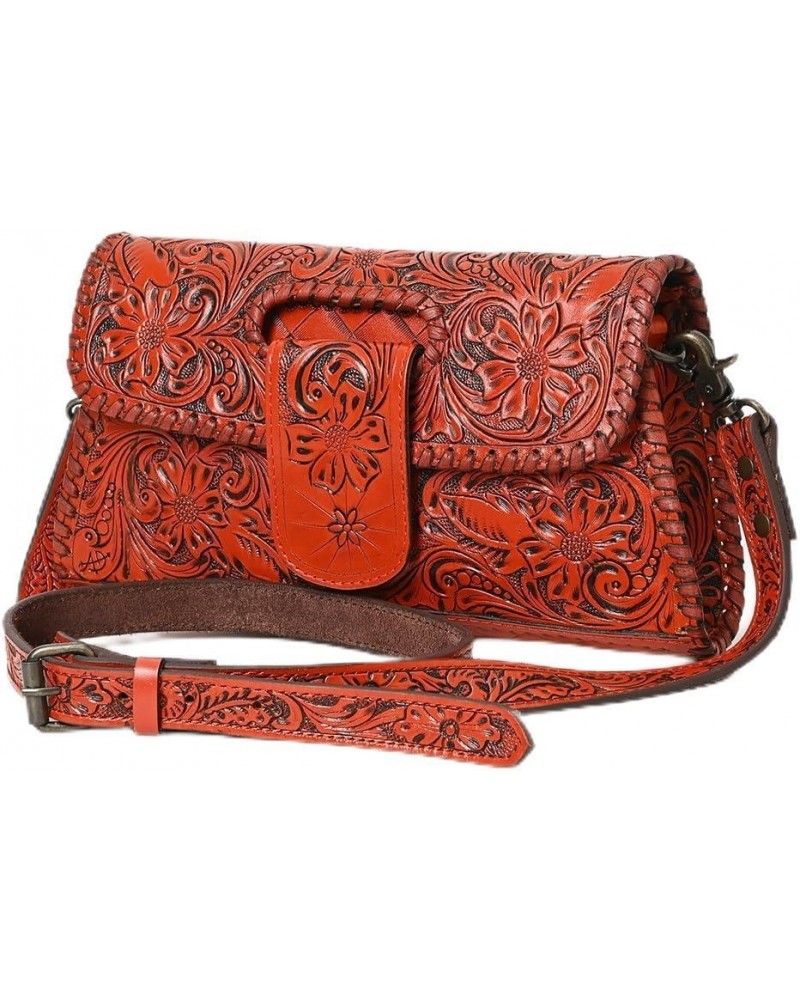 American Darling Wallet Hand Tooled Genuine Leather women bag western handbag purse Adbg1134i $54.39 Wristlets