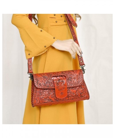 American Darling Wallet Hand Tooled Genuine Leather women bag western handbag purse Adbg1134i $54.39 Wristlets