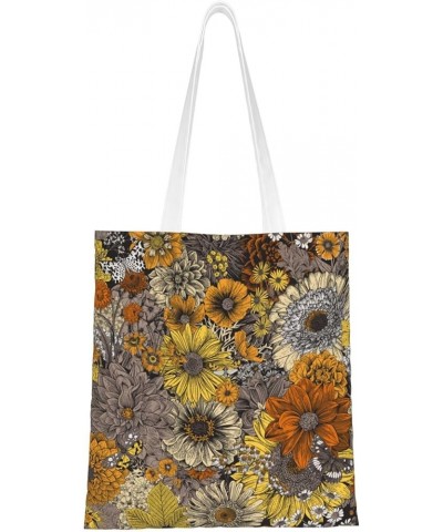 Sunflowers Single Shoulder Fashion Canvas Tote Shopping Bags Handbags For Men And Women Sunflowers38 $10.53 Totes