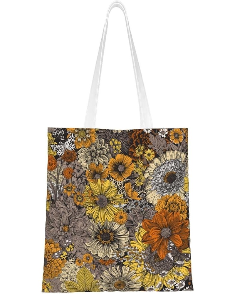 Sunflowers Single Shoulder Fashion Canvas Tote Shopping Bags Handbags For Men And Women Sunflowers38 $10.53 Totes