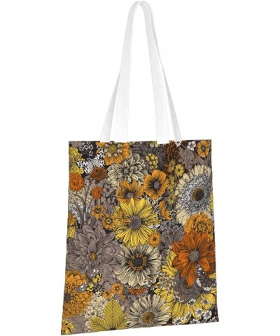 Sunflowers Single Shoulder Fashion Canvas Tote Shopping Bags Handbags For Men And Women Sunflowers38 $10.53 Totes