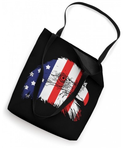 American Flag Face from Bald Eagle National Animal Patriotic Tote Bag $11.82 Totes